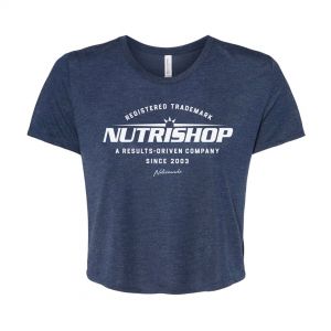 Results Crop Tee (Navy)