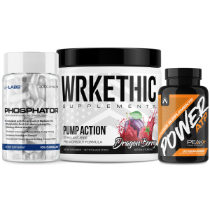 No-Stim Pre-Workout Stack includes Pump Action , Phosphator, Power ATP
